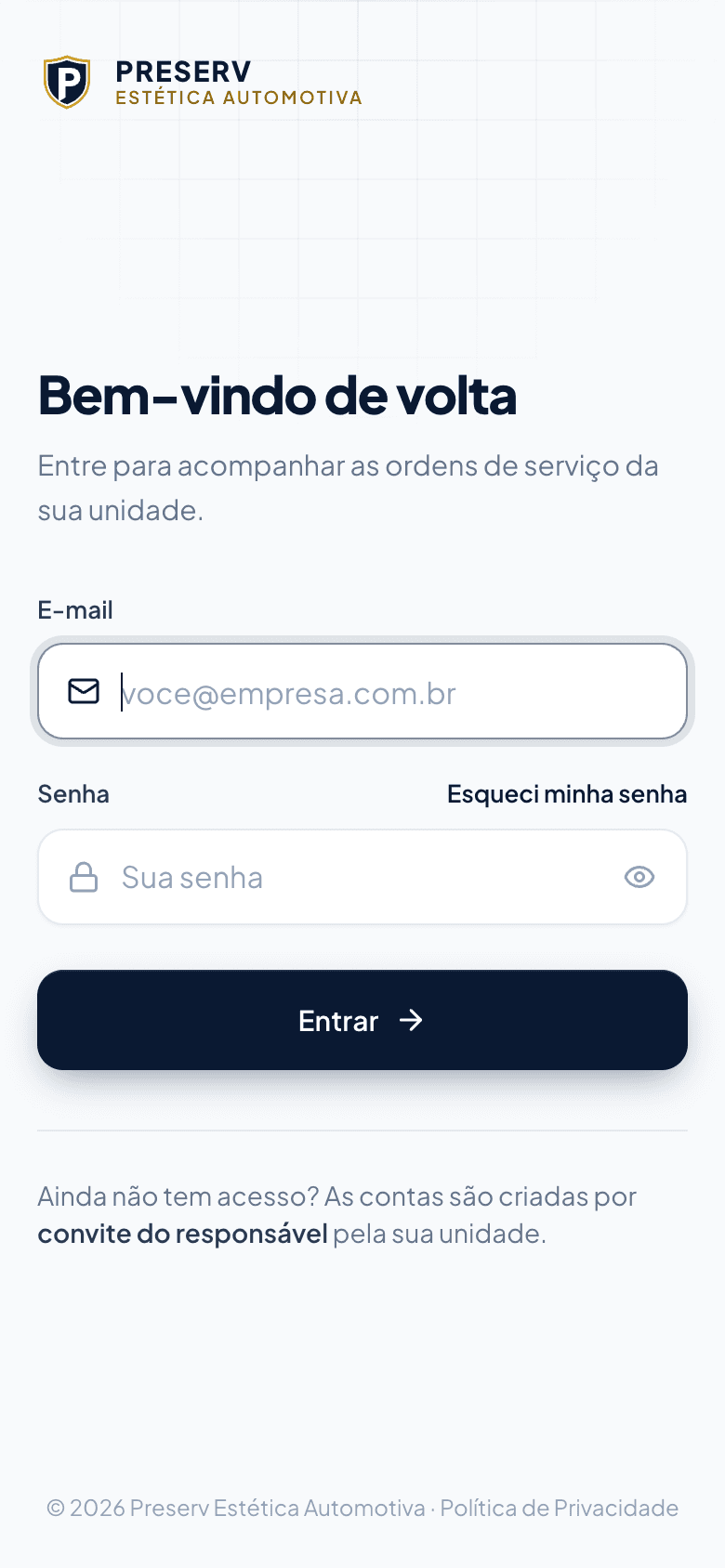 Preserv Estética Automotiva — celular
